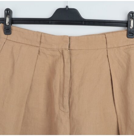 Dagmar - Ljusbruna linneshorts - stl. 38