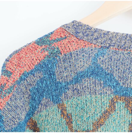Missoni - Kofta - Zig Zag - Stickad - Herr - Premium Vintage