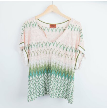 Missoni - Topp - Dam - Randig - Pastell - Premium Vintage