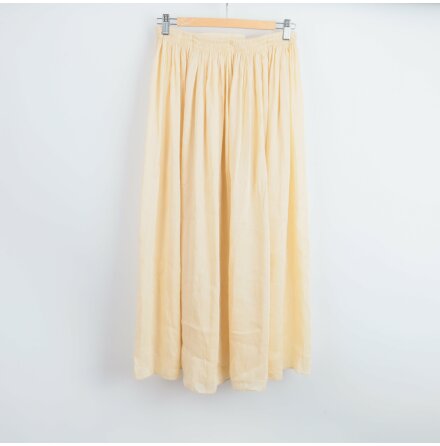Jil Sander - Kjol - Gul - Linne - Siden - Premium Vintage