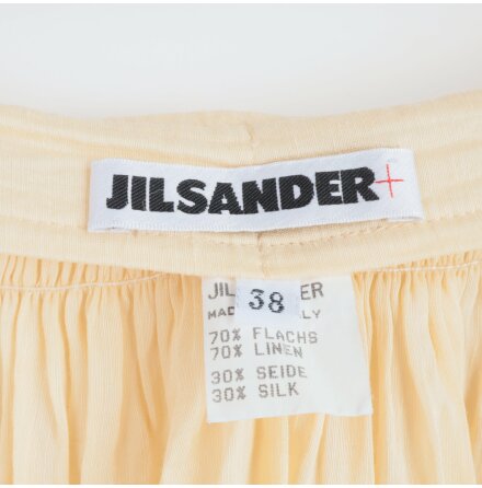 Jil Sander - Kjol - Gul - Linne - Siden - Premium Vintage