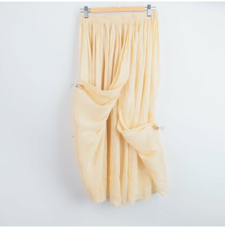 Jil Sander - Kjol - Gul - Linne - Siden - Premium Vintage