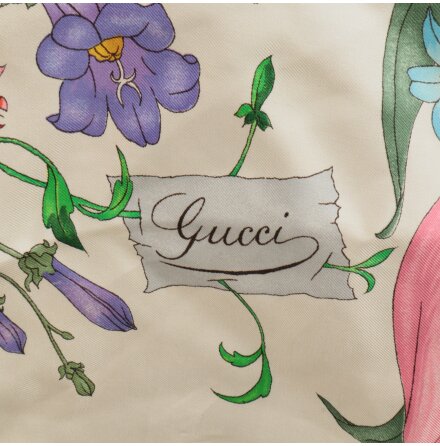 Gucci - Scarf - Flora - Siden - Premium Vintage