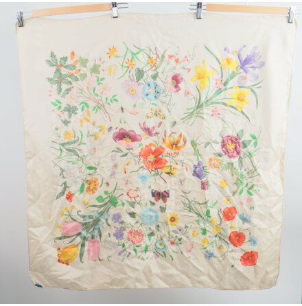 Gucci - Scarf - Flora - Siden - Premium Vintage