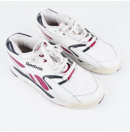 Reebok -  Axt Plus - Damsneakers - Vit, Svart &amp; Rosa - Stl 42,5