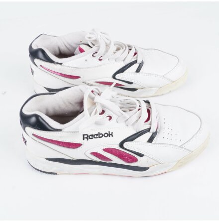 Reebok -  Axt Plus - Damsneakers - Vit, Svart &amp; Rosa - Stl 42,5