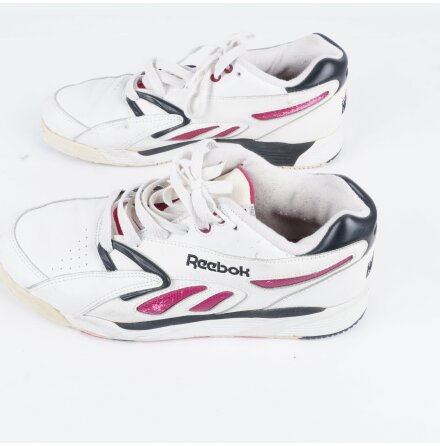 Reebok -  Axt Plus - Damsneakers - Vit, Svart &amp; Rosa - Stl 42,5