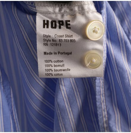 Hope - Lng Bl Randig Skjorta - Stl. Wom 34 / Man 44