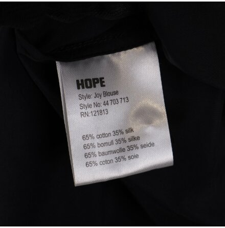 Hope - Svart Blus - Stl. 36