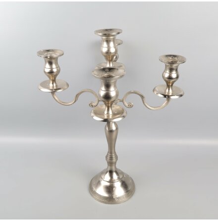 Kandelaber - 5-armad i tenn - 41cm