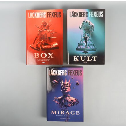 Bokpaket - Lckberg &amp; Fexeus - Box, Kult, Marage - 3st bcker - Sknlitteratur &amp; Deckare