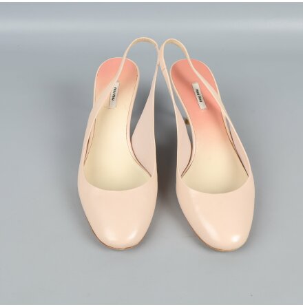 Miu Miu - Sko - Slingback - Klack - Rosa - Premium Vintage