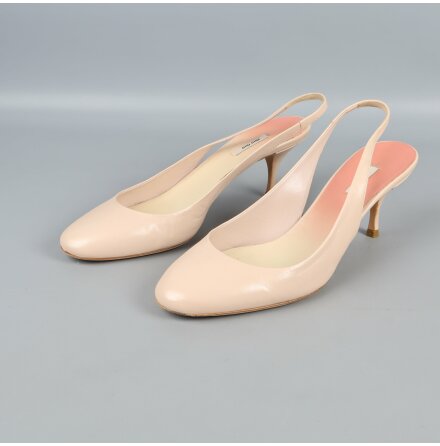 Miu Miu - Sko - Slingback - Klack - Rosa - Premium Vintage