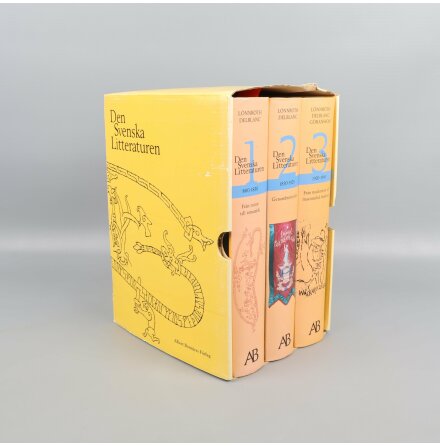 Bokpaket - Lars Lnnroth &amp; Sven Delblanc - Den svenska Litteraturen - 3 st bcker