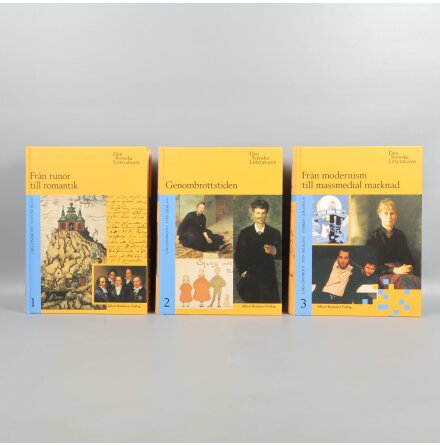 Bokpaket - Lars Lnnroth &amp; Sven Delblanc - Den svenska Litteraturen - 3 st bcker