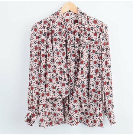 Saint Laurent - Blus - Knytblus - Mnstrad - Premium Vintage