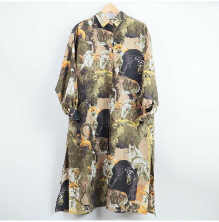 Kenzo - Skjortklnning - Animalprint - Premium Vintage