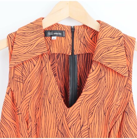 Anna Sui - Klnning - Orange - Premium Vintage