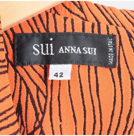 Anna Sui - Klnning - Orange - Premium Vintage