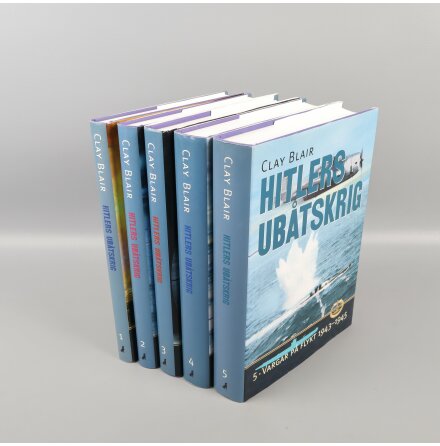 Bokpaket - Clay Blair - Hitlers ubtskrig - Del 1-5 - Samhlle &amp; Historia