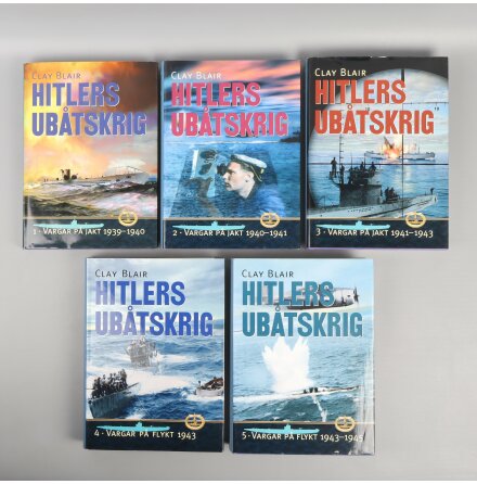 Bokpaket - Clay Blair - Hitlers ubtskrig - Del 1-5 - Samhlle &amp; Historia