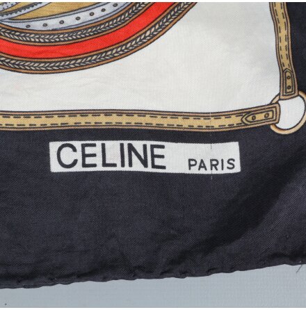 Celine - Scarf - Siden - Hstmotiv - Premium Vintage