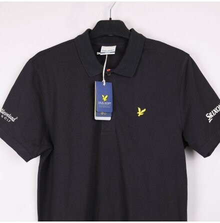 LYLE &amp; SCOTT - Golf Polo - Svart Piketrja - Stl. M 