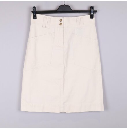 Gant - Naturvit Kjol - Stl. 38