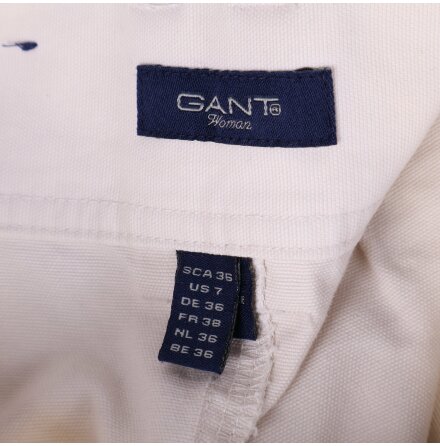Gant - Naturvit Kjol - Stl. 38