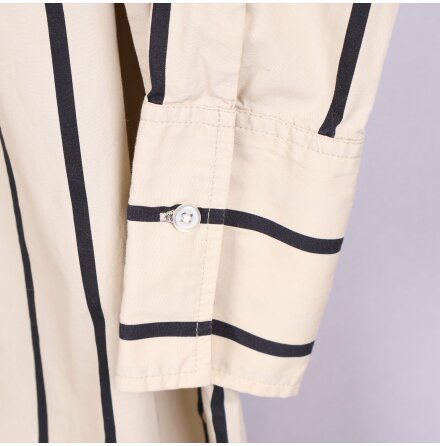 SOAKED - Beige och Svart Randig Skjortklnning - Stl. S