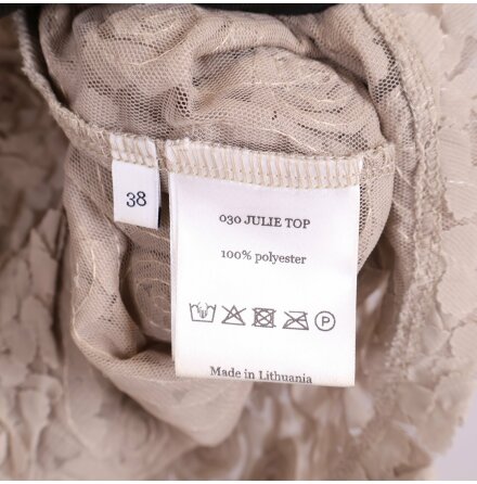 IDA SJSTEDT - Beige Topp - Stl. 38 