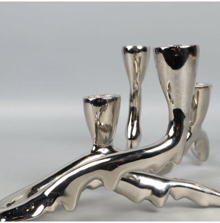 Ljusstake i Metall fr 5 Ljus 