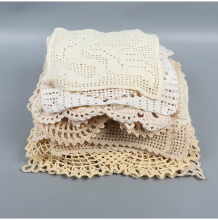 Virkad spetsmix - Natur/beige - 824g