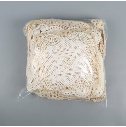 Virkad spetsmix - Natur/beige - 824g