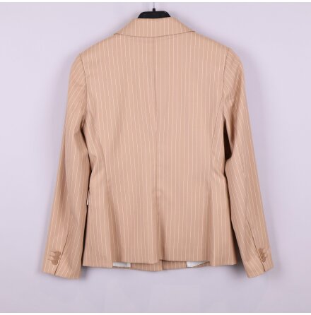 STOCKH LM - Beige och Vit Randig Kavaj - Stl. 34