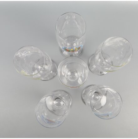 Kosta Boda - Ulrica Hydman-Vallien - Friendship - lglas - 6-pack