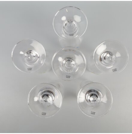 Kosta Boda - Ulrica Hydman-Vallien - Friendship - lglas - 6-pack