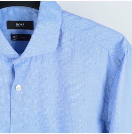 BOSS - Skjorta - Slim Fit - Ljusbl - Stl. 40