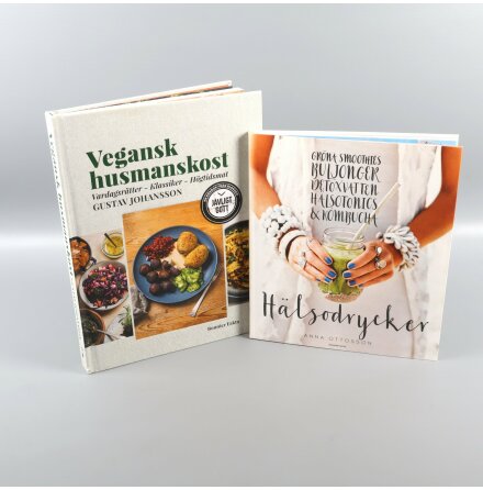 Bokpaket - Vegansk husmanskost &amp; Hlsodrycker - 2st bcker- Mat &amp; Dryck