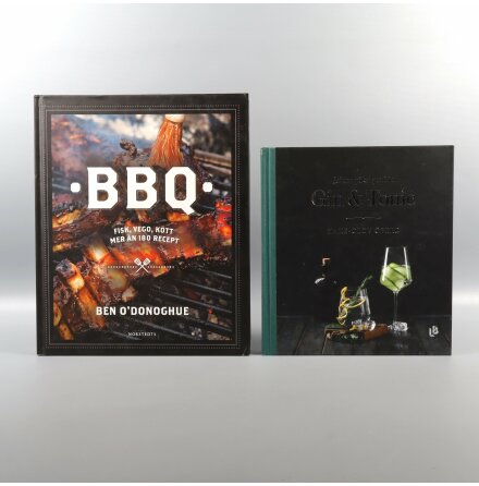 Bokpaket - BBQ och Jakten p en perfekt Gin &amp; Tonic - 2st bcker - Mat &amp; Dryck
