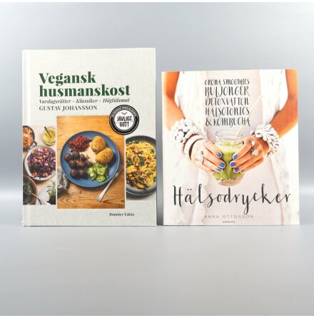 Bokpaket - Vegansk husmanskost &amp; Hlsodrycker - 2st bcker- Mat &amp; Dryck