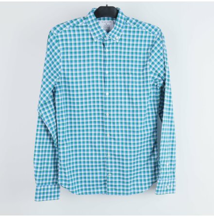 The Shirt Factory - Skjorta - Vit, Bl &amp; Grn