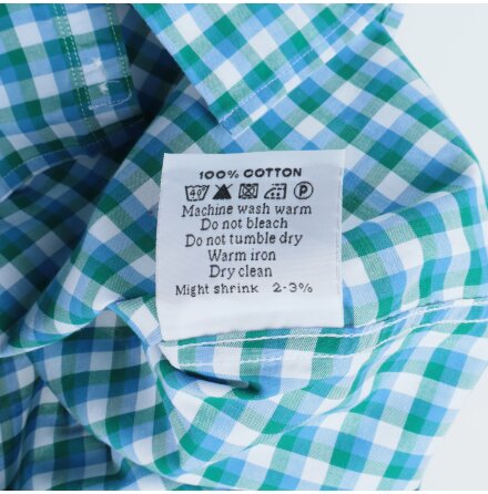 The Shirt Factory - Skjorta - Vit, Bl &amp; Grn