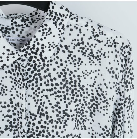 The Shirt Factory - Skjorta - Vit &amp; Svart - Stl. 40