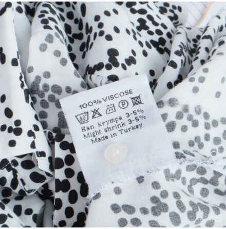 The Shirt Factory - Skjorta - Vit &amp; Svart - Stl. 40