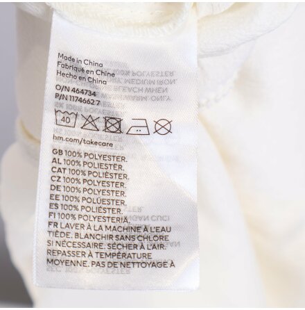 H&amp;M - Naturvit Klnning - Stl S