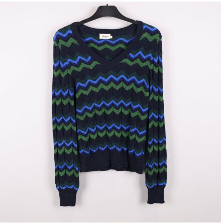 Jumperfabriken - Flerfrgad stickad trja - Stl. S