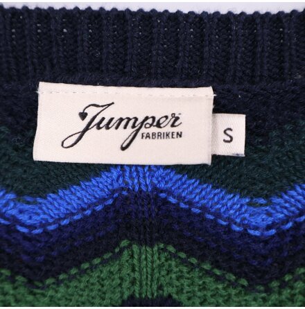 Jumperfabriken - Flerfrgad stickad trja - Stl. S
