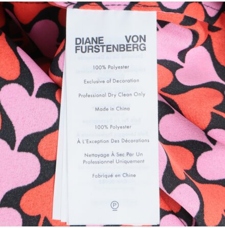 Diane Von Furstenberg - Rosa mnstrad blus - stl. S (4)