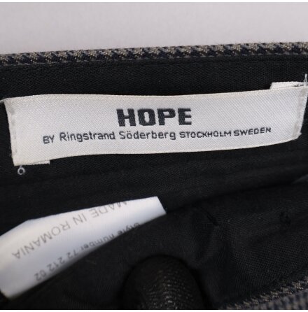 HOPE - Gr/Svart Byxor - Stl. 50